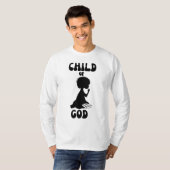 Kind van God Bijbelcitaat Mannen lange mouw T-shirt (Voorkant volledig)