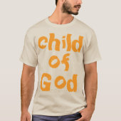 Kind van God Bijbelcitaat Sinaasappel Wit T-shirt (Voorkant)