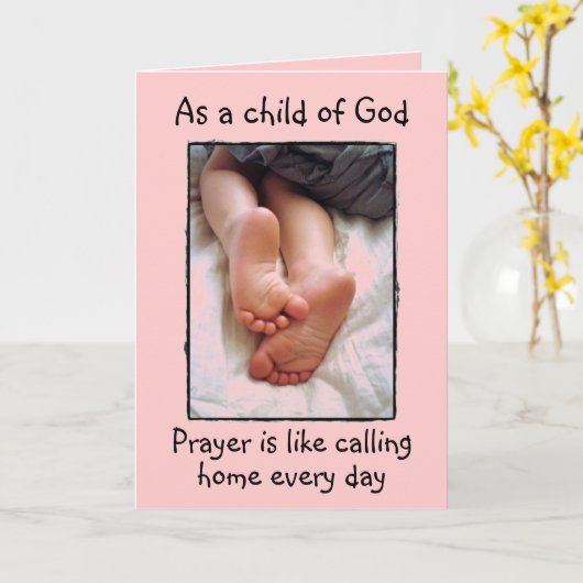 Kind van God blanco kaart (Gele Bloem)