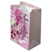 Kind van God Bloemen Geschenktas Psalm 139 Medium Cadeauzakje (Voorkant Gekanteld)