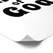 Kind van God Bold Black Font Quote Poster (Hoek)