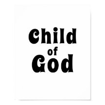 Kind van God Bold Black Font Quote