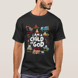 Kind van God Bouwvoertuig Christelijke Affirm T-shirt