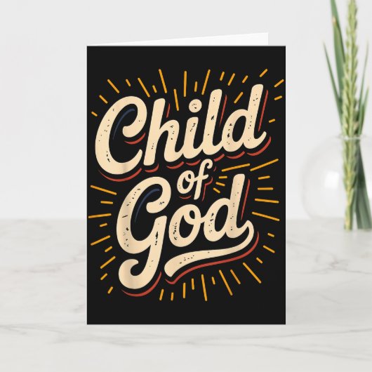 Kind van God Christelijk Geloof Kaart (Voorkant)