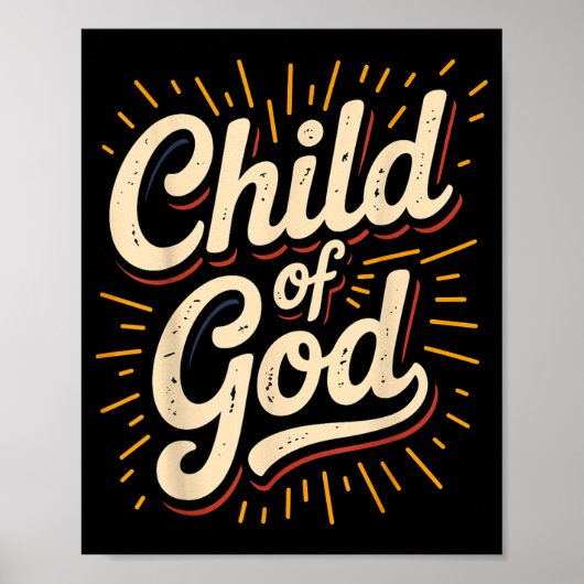 Kind van God Christelijk geloof Poster (Voorkant)