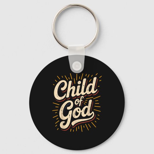 Kind van God Christelijk Geloof Sleutelhanger (Voorkant)