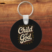 Kind van God Christelijk Geloof Sleutelhanger (Voorkant)