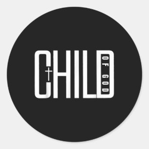 Kind van God, Christelijke Mannen bundel religieuz Ronde Sticker