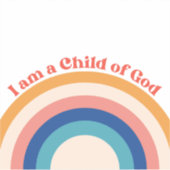 Kind van God Christelijke Stickers | Regenboog (Voorkant)