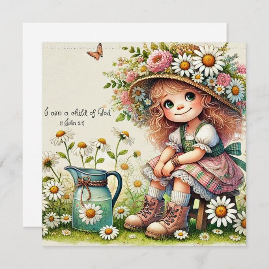 Kind van God daisy meisje (Voorkant / Achterkant)