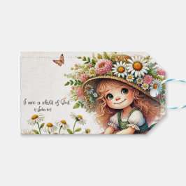 Kind van God daisy meisje Cadeaulabel
