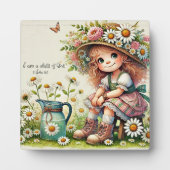 Kind van God daisy meisje Fotoplaat (Voorkant)