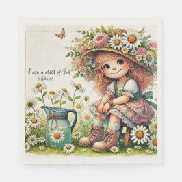 Kind van God daisy meisje Servet