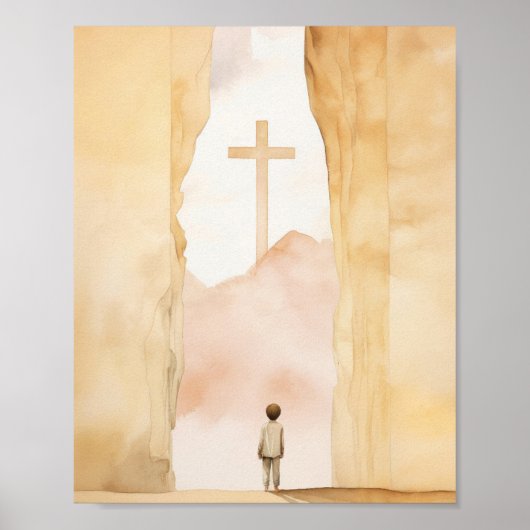 Kind van God, digitale print, schetsen voor kinder Poster (Voorkant)