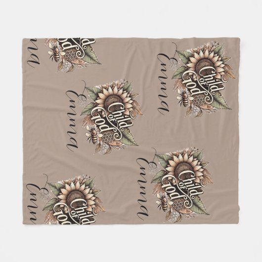 Kind van God Fleece Deken (Voorkant (Horizontaal))