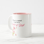 Kind van God - Inspirerend Tweekleurige Koffiemok (Voorkant links)