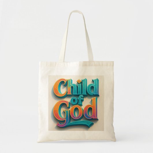 "Kind van God Jumbo Canvas tas – Ai design (Voorkant)