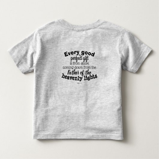 "Kind van God" kleren met een scriptie Kinder Shirts (Achterkant)