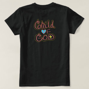 Kind van God Kruis en Hart Christelijk Thema T-shirt