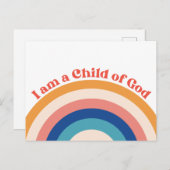 Kind van God Mooie Regenboog Ansichtkaart Briefkaart (Voorkant / Achterkant)