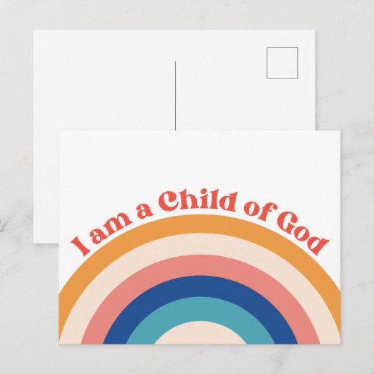 Kind van God Mooie Regenboog Briefkaart  (Voorkant / Achterkant)