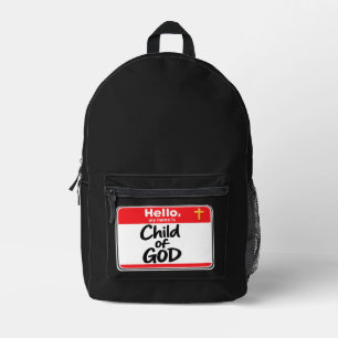 Kind van GOD - Naamlabel Bedrukte Rugzak