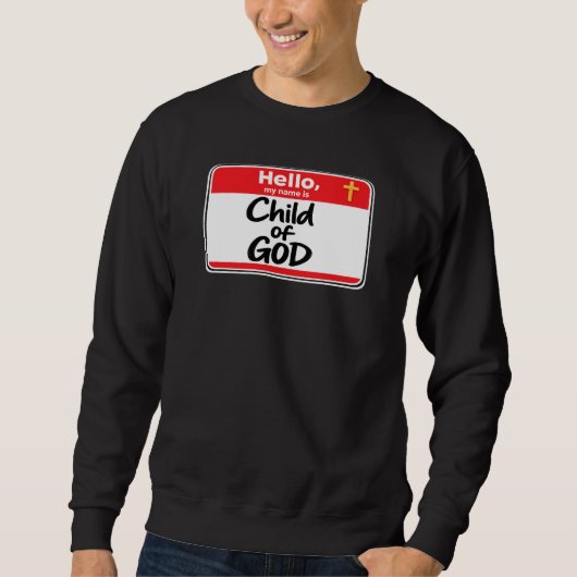 Kind van GOD - Naamlabel Trui (Voorkant)