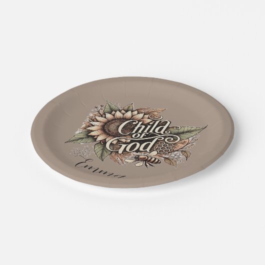 Kind van God Papieren Bordje (Gekanteld)