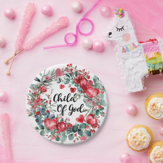 Kind van God Papieren Bordje (Feest)