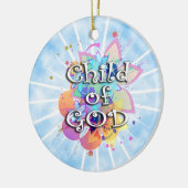Kind van God, pastel Keramisch Ornament (Links)