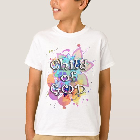 Kind van God, pastel T-shirt (Voorkant)