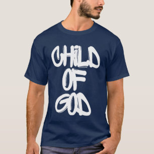 Kind van God Psalm 23 Voor en Achterzijde vintage T-shirt