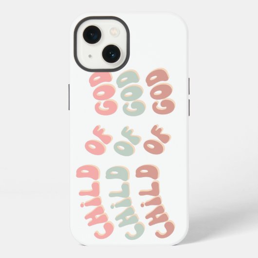 Kind van God Retro Waves iPhone Hoesje (Achterkant)