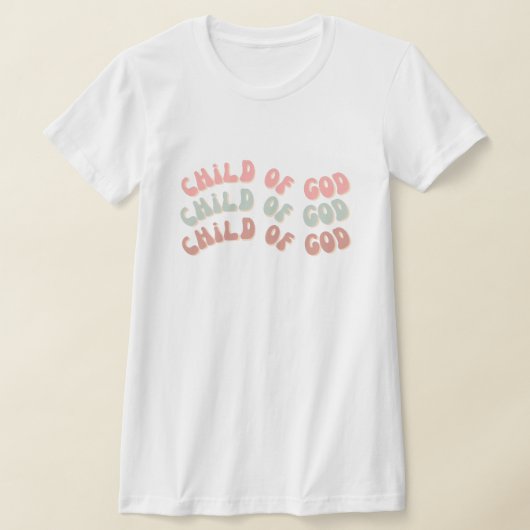 Kind van God Retro Waves T-Shirt (Laagn)