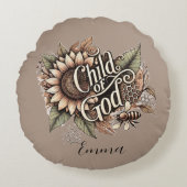 Kind van God Rond Kussen (Voorkant)