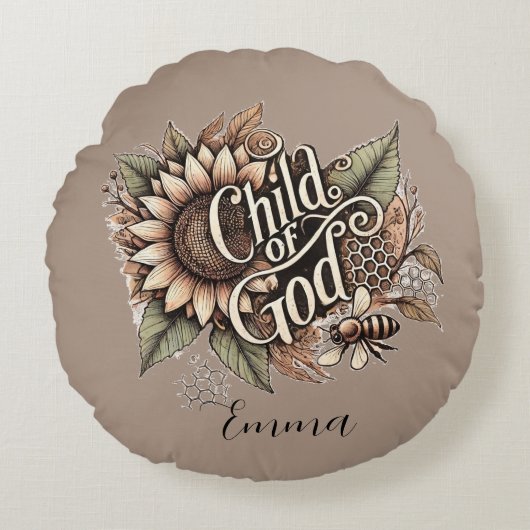 Kind van God Rond Kussen (Voorkant)