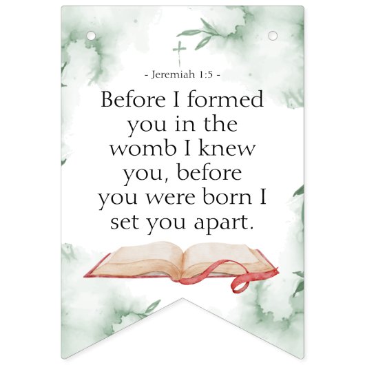 Kind van God steekt banier Vlaggetjes (Tweede vlag)