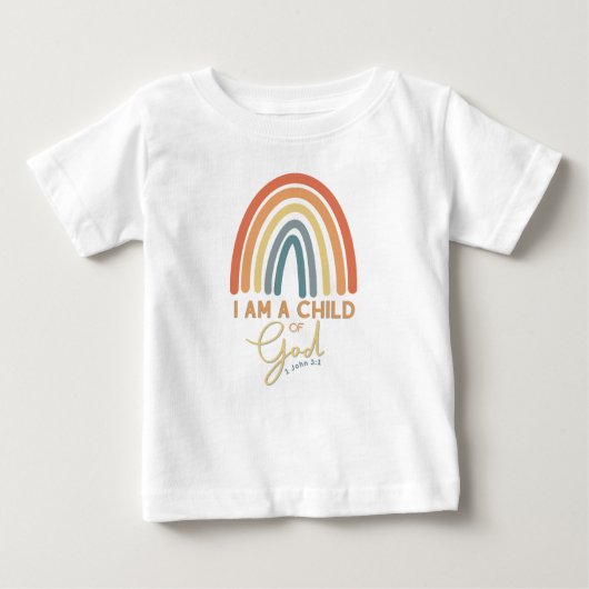 Kind van God T-shirt met Rainbow Design (Voorkant)