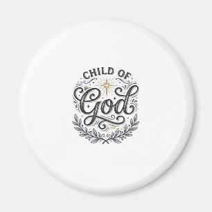 Kind van God Vintage Gravure Shirt Ontwerp_1 Magneet