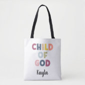 Kind van God Whimsical Boho Canvas tas (Voorkant)
