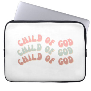 Kind van Gods Retro Waves Laptop Sleeve