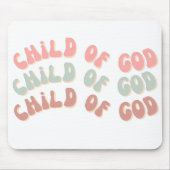 Kind van Gods Retro Waves Muismat (Voorkant)