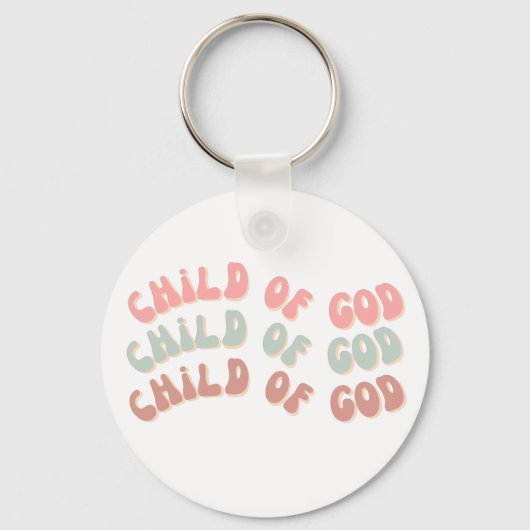 Kind van Gods Retro Waves Sleutelhanger (Voorkant)