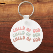 Kind van Gods Retro Waves Sleutelhanger (Voorkant)