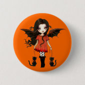 Kind van Halloween Button (Voorkant)
