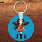 Kind van Halloween Cute Vampire Sleutelhanger (Voorkant)