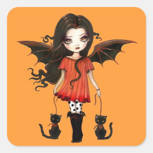 Kind van Halloween Kleine Vampier Stickers (Voorkant)