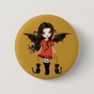 Kind van Halloween Kleine Vampire Knop Ronde Button 5,7 Cm