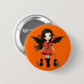 Kind van Halloween Knop Ronde Button 5,7 Cm (Voorkant /achterkant)