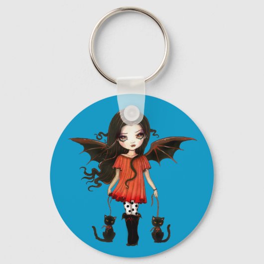 Kind van Halloween Schattige Vampier Sleutelhanger (Voorkant)